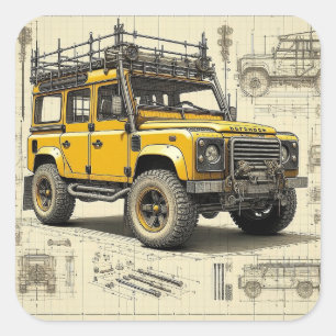 Concept Defender Square Sticker