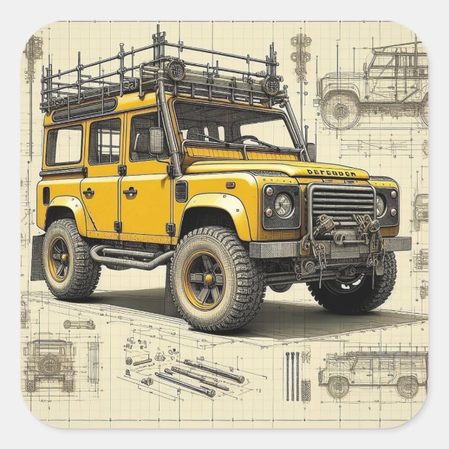 Concept Defender Square Sticker (Front)