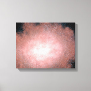Concept of what a dusty and bright galaxy canvas print