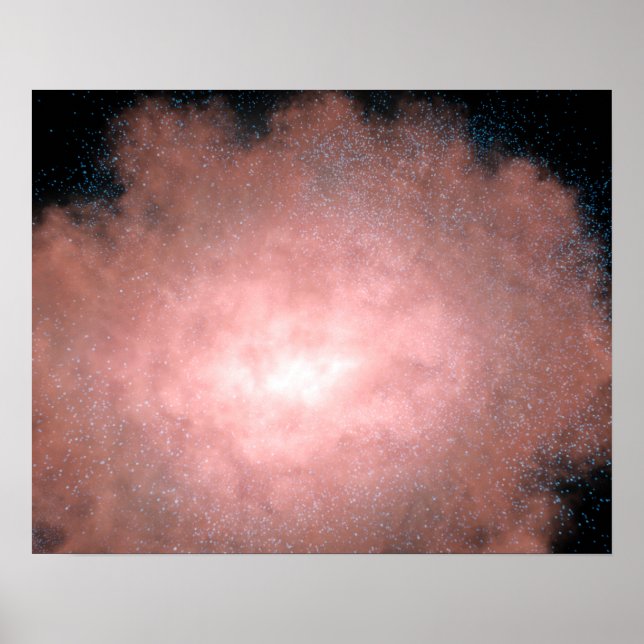 Concept of what a dusty and bright galaxy poster (Front)