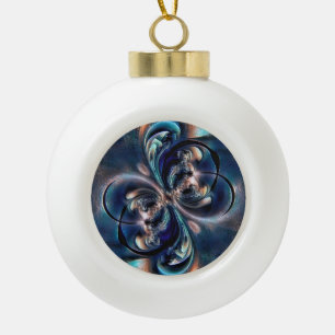 Conception ceramic ball christmas ornament