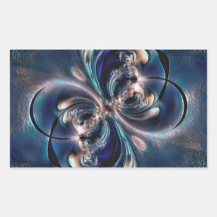 Conception rectangular sticker