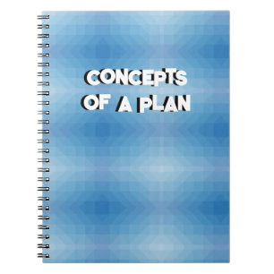 Concepts of A Plan Funny Notebook