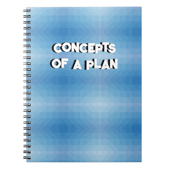 Concepts of A Plan Funny Notebook  (Front)