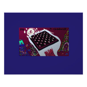 Conceptual Abstract Chessboard Landscape Photo Print