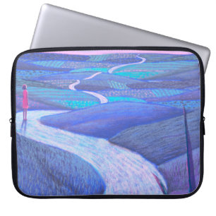 Conceptual art, surreal artwork, hope life dream w laptop sleeve