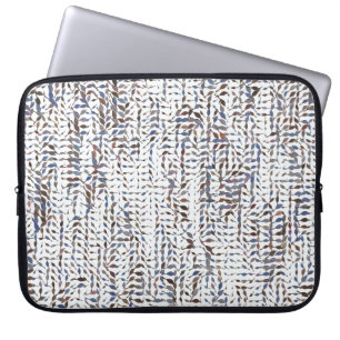 Conceptual background leaves drawing pattern. Styl Laptop Sleeve