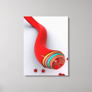 Conceptual Image Of A Blood Vessel Canvas Print