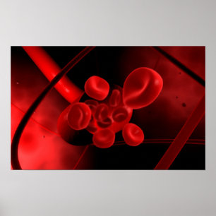 Conceptual Image Of A Blood Vessel Poster