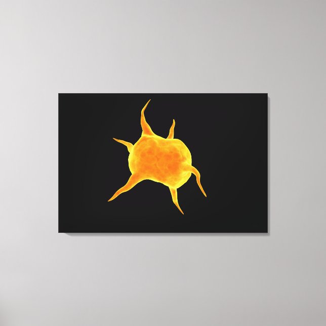 Conceptual Image Of A Platelet Canvas Print (Front)
