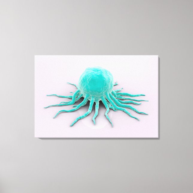 Conceptual Image Of Cancer Virus 2 Canvas Print (Front)