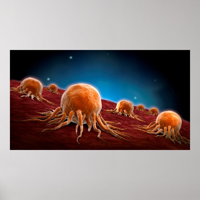 Conceptual Image Of Cancer Virus 3 Poster (Front)