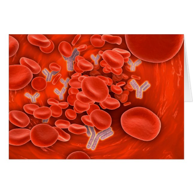 Conceptual Image Of Chromosomes Inside The Blood (Front Horizontal)