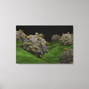 Conceptual Image Of Coxsackievirus 1 Canvas Print