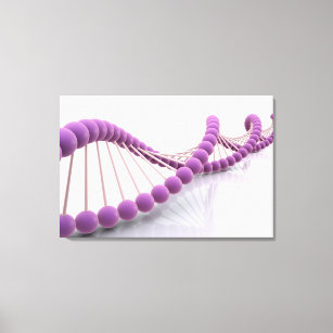 Conceptual Image Of DNA 4 Canvas Print