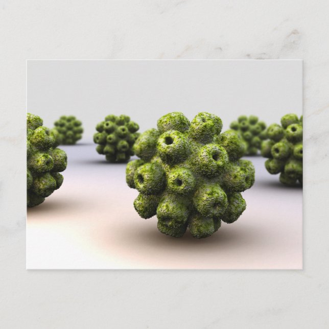 Conceptual Image Of Polyomavirus Postcard (Front)