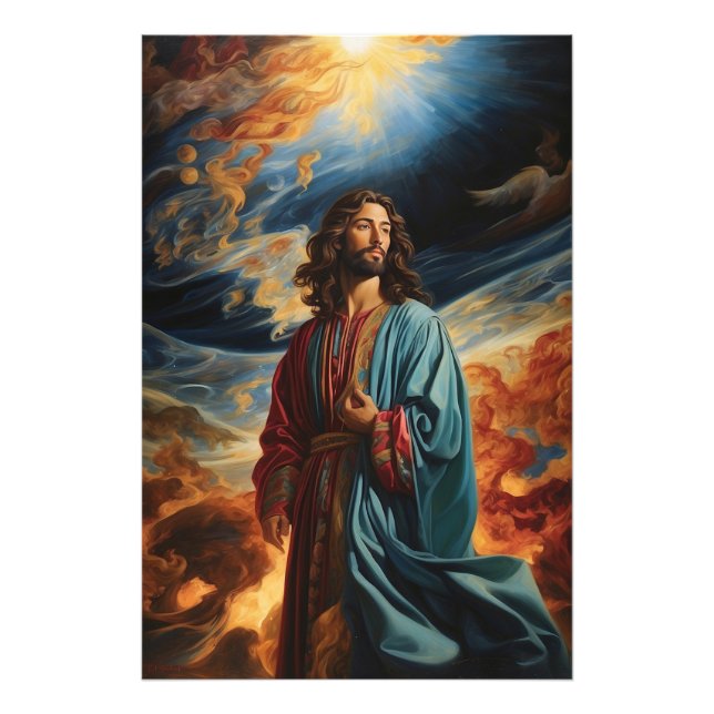 *~* Concern Jesus Planet  Earth AP50 Cosmos Photo Print (Front)