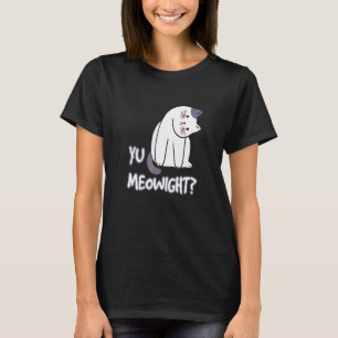 Concerned Kitty Cat Head Ilt You Alright Meowight  T-Shirt
