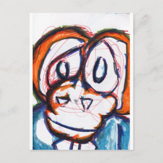 Concerned Simian Postcard