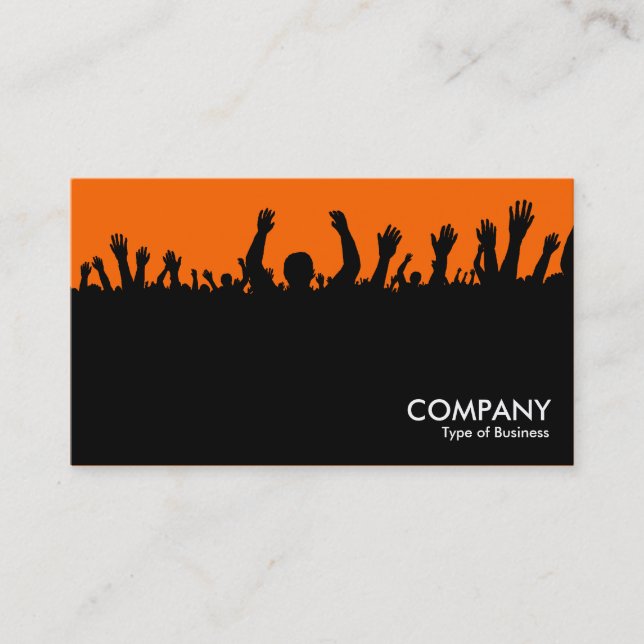 Concert - Black and Orange Business Card (Front)