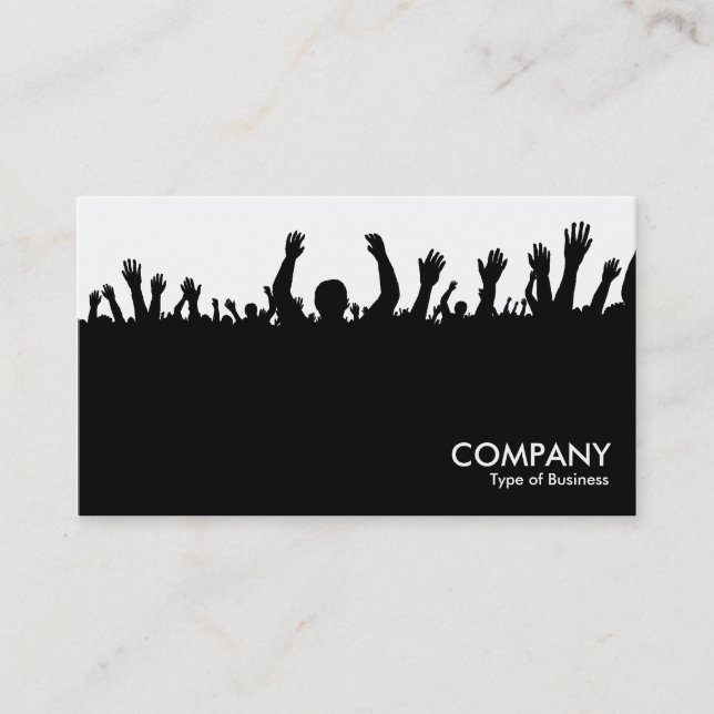 Concert - Black and White Business Card (Front)
