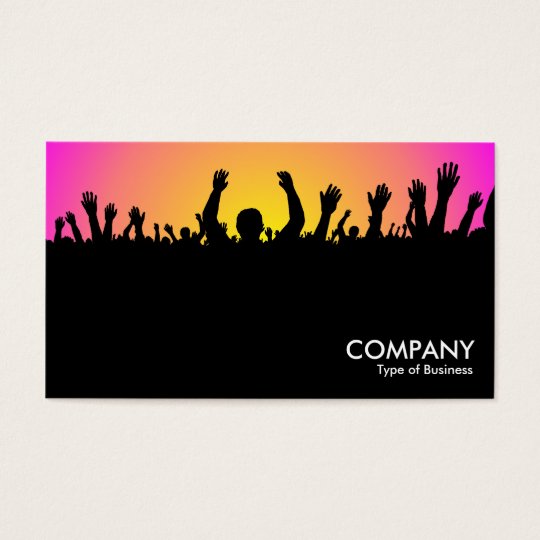 Concert - Black, Yellow & Magenta Business Card