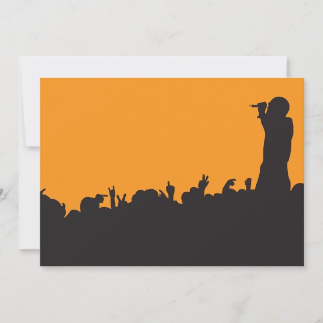 Concert Crowd Invitations (Front)