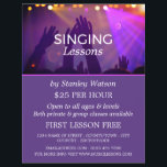 Concert Crowd, Vocalist Lessons Advertising Flyer<br><div class="desc">Concert Crowd,  Vocalist Lessons Advertising Flyers By The Business Card Store.</div>