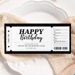 Concert Event Show Gift Ticket Any Occasion Invitation<br><div class="desc">Concert Event Surprise Gift Ticket Any Occasion Invitation.</div>