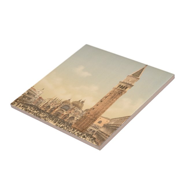 Concert in St Mark's Square II, Venice, Italy Tile (Side)