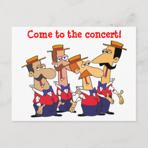 Concert Invitation Personalise Postcard