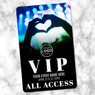 Concert Logo All Access Event VIP Badge ID Badge