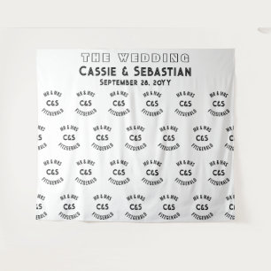 Concert Music Festival Step and Repeat Backdrop Tapestry