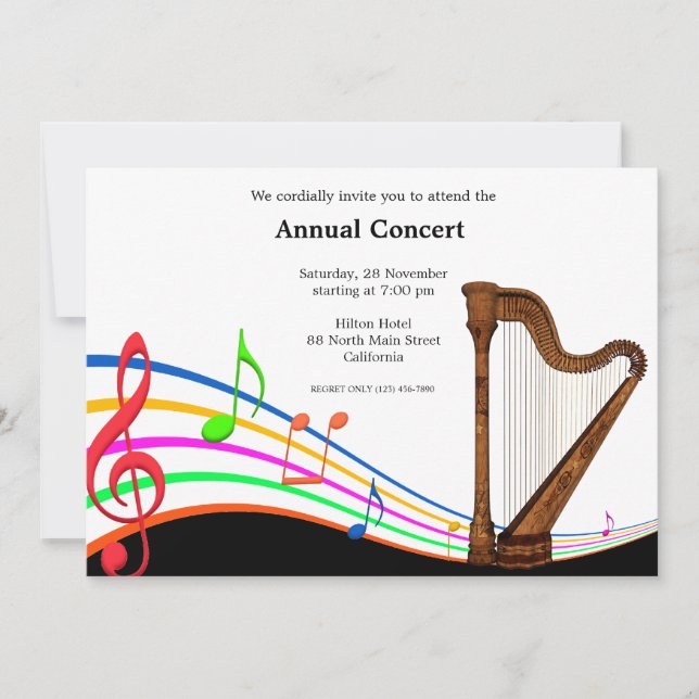 Concert Music Invitation (Front)