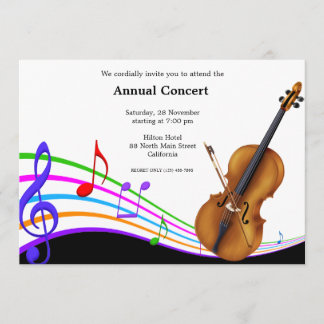 Concert Music Invitation