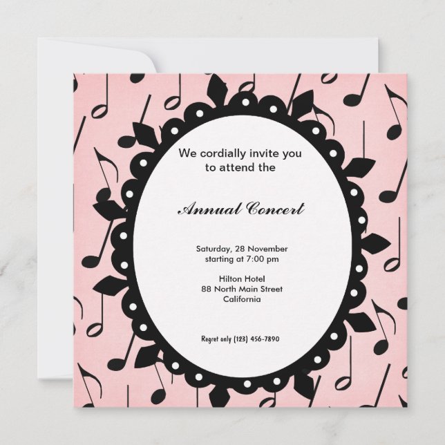 Concert Music Invitation (Front)