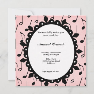 Concert Music Invitation