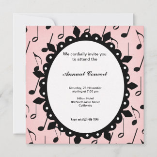 Concert Music Invitation