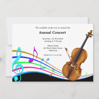 Concert Music Invitation