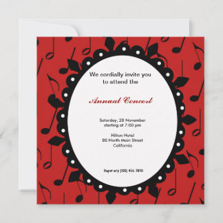 Concert Music Invitation