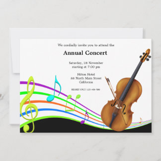 Concert Music Invitation