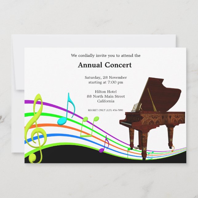 Concert Music Invitation (Front)