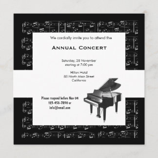 Concert Music Invitation