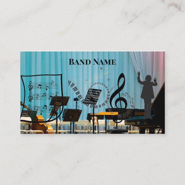 Concert Music Standard, 3.5" x 2.0" Business Card (Front)