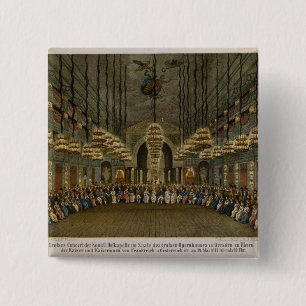 Concert of the royal band in the auditorium 15 cm square badge