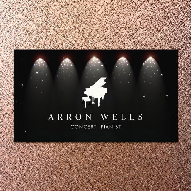Concert Pianist Grand Piano  Business Card (Creator Uploaded)