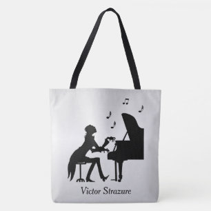 Concert Pianist Personal Music Tote Bag