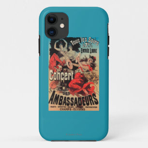 Concert Poster on Avenue de Champs-Elysees iPhone 11 Case