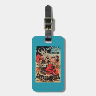 Concert Poster on Avenue de Champs-Elysees Luggage Tag