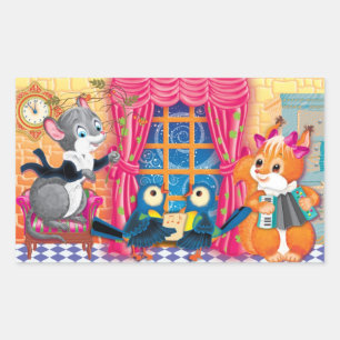 concert rectangular sticker